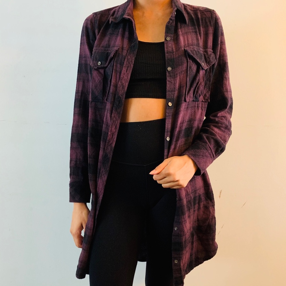 Aritzia Wildfred Free Plaid Shirt